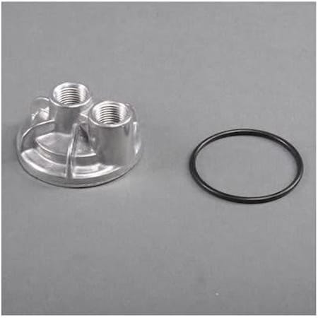 Trans-Dapt 0.5 in. Spin-on Oil Filter Bypass Adapters for 1962 AMBASSADOR, Black T37-1020